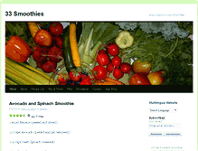 Tablet Screenshot of 33smoothies.com